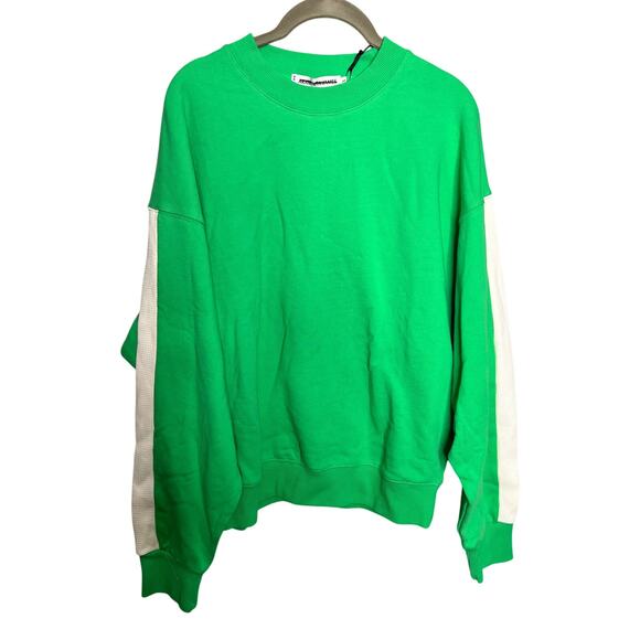 Anthropologie Teal and White Ciao Sweatshirt - Picture 3 of 7